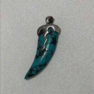 Turquoise and Silver Pendant
